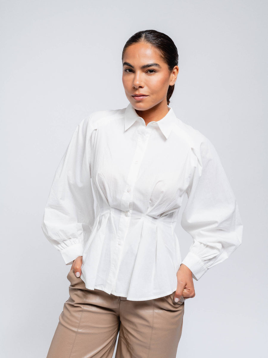 売れ筋商品|||ファビエンヌ シャポット シャツ レディース トップス LOT BLOUSE - Button-down blouse - cosy white 9a15e74de315a83679c475b0e3bce2