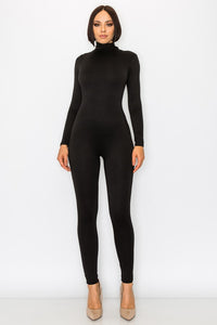 High Neck Long Sleeve Jumpsuit – Collab Boutique