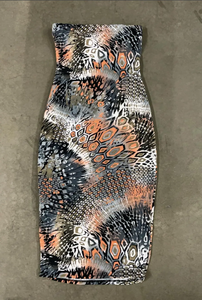 abstract bodycon tube dress