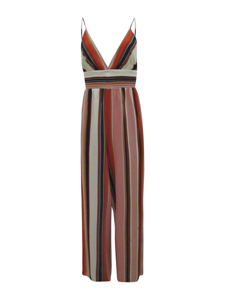 Multi-color Strapless Jumpsuit