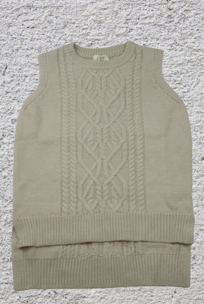 Tan  Sleeveless Cashmere Knit Top